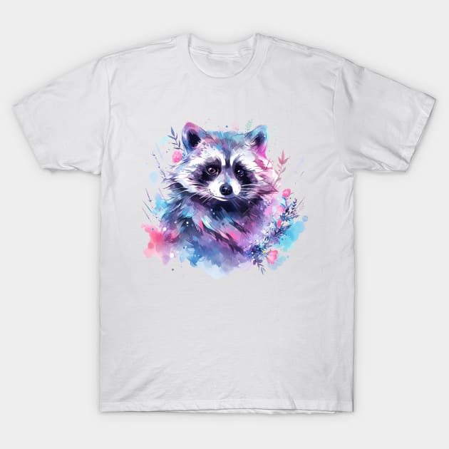 raccoon T-Shirt by dorapeterx